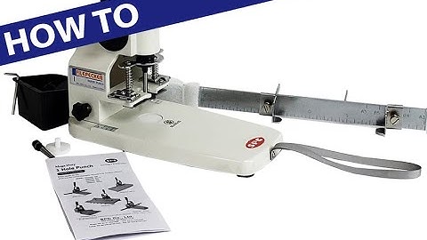 How to Use the FP-1B High Capacity Paper Drill Hole Punch