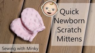 Adorably soft baby mittens sewing tutorial screenshot 2