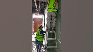 CUBICLE PARTITION MDF PLYWOOD INSTALLATION