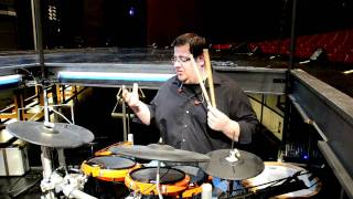 2BOX DrumIt Five for the Full Monty musical - Drummer Stefan Turton