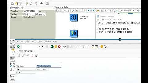 SAP Workflow + PFTC + Deletion