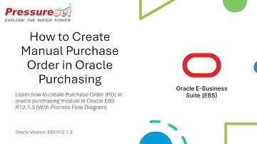 How to Create Manual Purchase Order in Oracle Purchasing | Oracle EBS R12