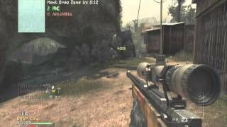 mw3 quick scoping 5 man and 3 kill feed