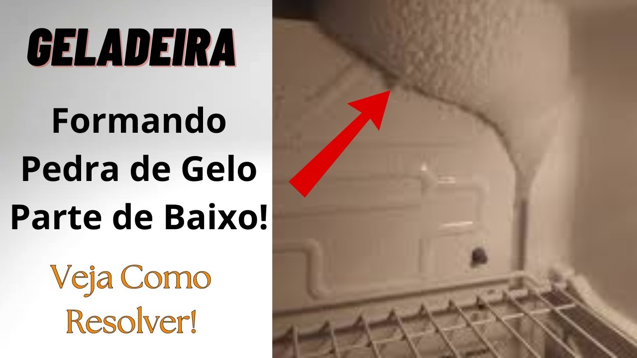 GELADEIRA FORMANDO PEDRA DE GELO, GELADEIRA COM BOLA DE GELO PARTE DE ...