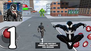 Black Spider Super Hero Game -New Update - Gameplay Walkthrough Part 1 (Android, ios) screenshot 1