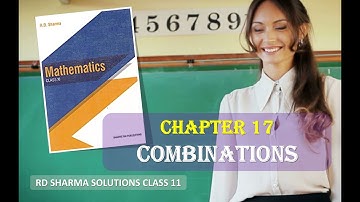 RD SHARMA SOLUTIONS CLASS 11 CHAPTER 17 Combinations Ex 17.1 Part 1