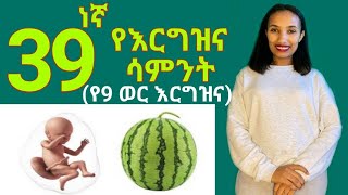 የእርግዝና ሰላሳዘጠነኛሳምንት(የዘጠኝ ወር እርግዝና)// 39weeks of pregnancy ;What to Expect @seifu on ebs @Donke ytube