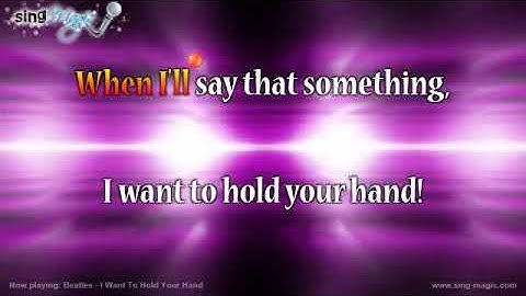 Beatles   I Want To Hold Your Hand Karaoke Version Instrumental