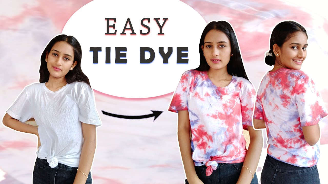 Super Easy BLACK AND WHITE CRUMPLE Tie Dye Tutorial