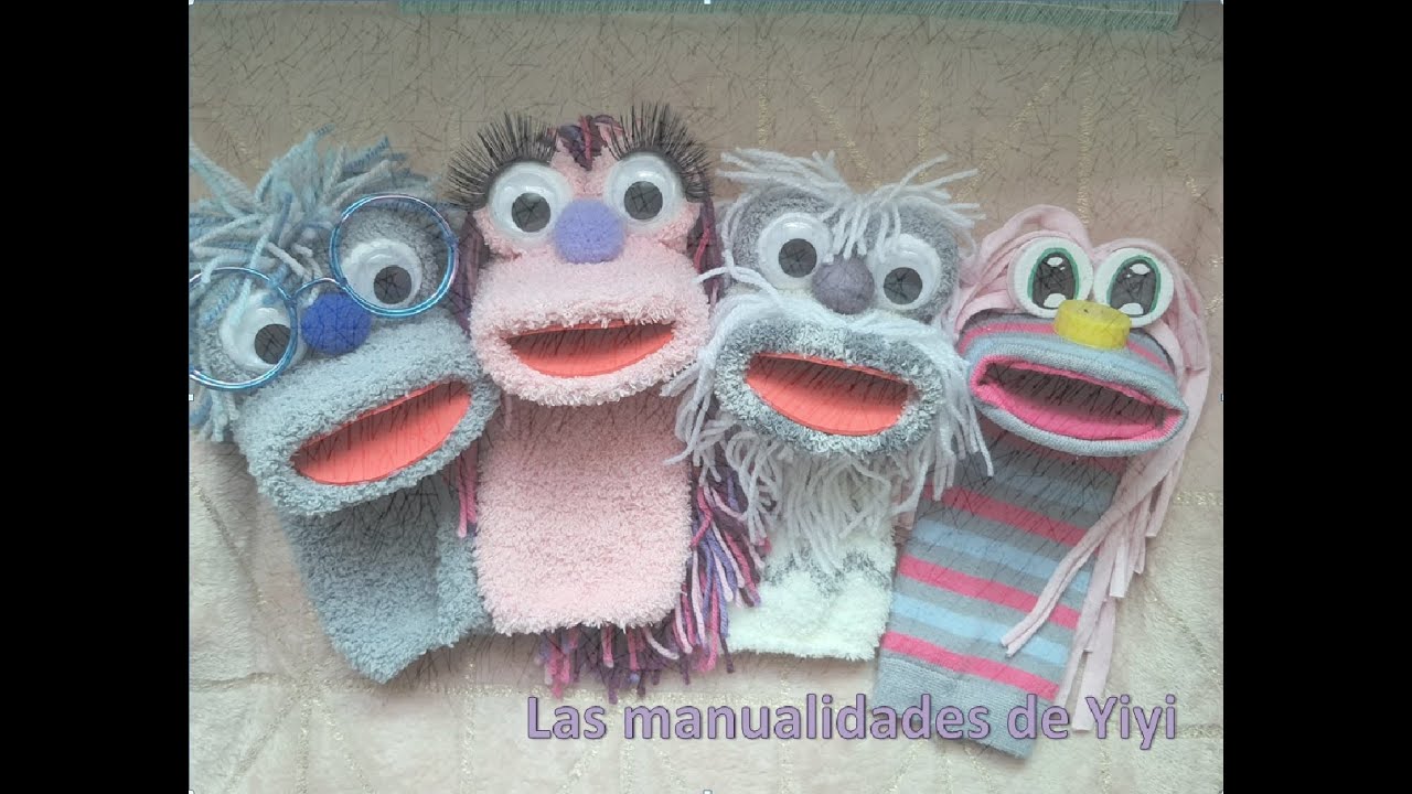 interior instante Deducir Marionetas con calcetines - Las manualidades de Yiyi - YouTube