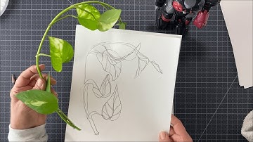 Blind Contour Drawing Art Class Challenge!