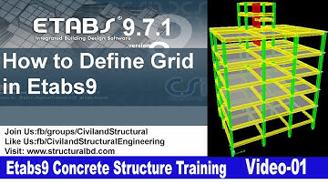 How to Define Grids in Etabs9 V#01