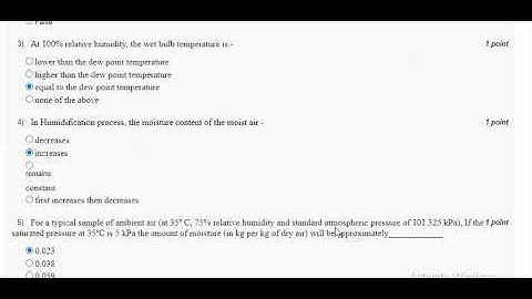 solutions of NPTEL Applied thermodynamics Assignment 11 July-Dec 2023