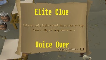 Three Rule Below And Three Sit At Top. Come Dig At My Entrance - Elite Clue(Voice Over)