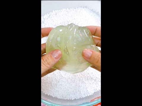 【ASMR】しゅわしゅわつぶつぶスライムを作るよ! DIY Crunchy Floam Slime! Satisfying Video!解压 史莱姆ショート動画 #shorts