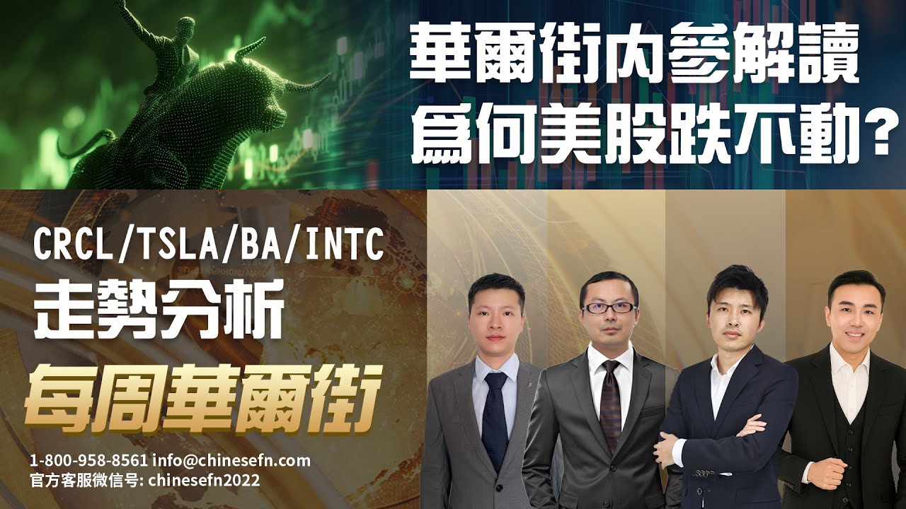 0622【 每周華爾街】華爾街內參解讀為何美股跌不動？CRCL/TSLA/BA/INTC走勢分析