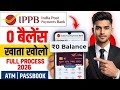 India Post Payment Bank Account Opening Online 2026 | IPPB Zero Balance Account Opening Online