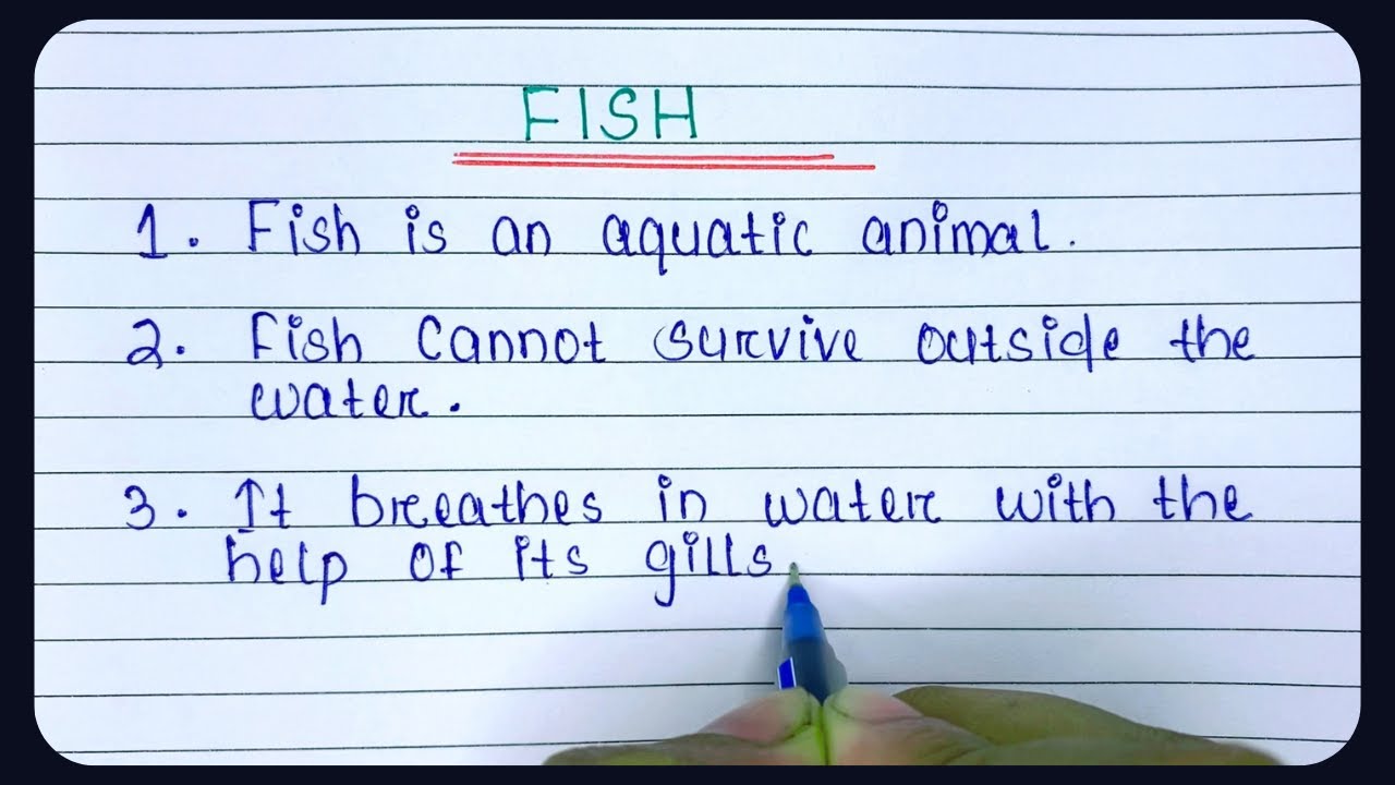 my pet fish essay for class 2