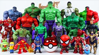 Hulk toys for kids video | Let's put toys in the Pokéball! And the Hulk appears!  Hulk Smash Go!