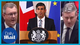 Windsor Framework: Politicians react to post-Brexit Northern Ireland deal Update