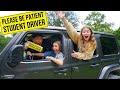 STUDENT DRIVER SOCIAL EXPERIMENT!!