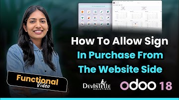 How To Allow Sign In Purchase From The Website Side In Odoo?