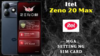 mga setting ng sim card Itel Zeno 20 Max
