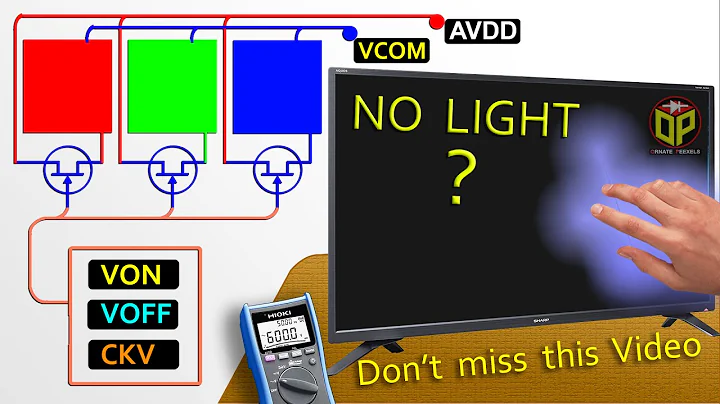 LED TV Screen has no light |  what works TFT, AVDD, CKV, VCOM, VGL, VON or VGH & Liquid Cristal cell - DayDayNews