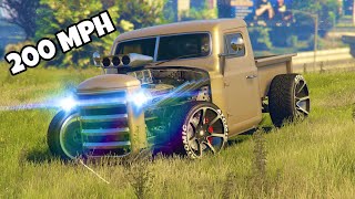 GTA5 ONLINE | RAT TRUCK (SPEED GLITCH) BEAT ANY SUPER CAR!