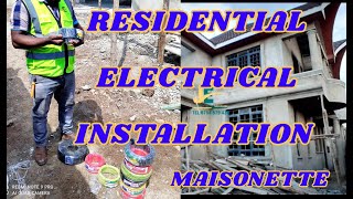 ELECTRICAL WIRING/CABLING OF A RESIDENTIAL MAISONETTE.