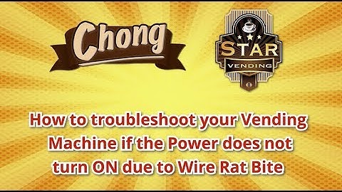 Chong Cafe Phils: How to troubleshoot your Machine if the power does not turn ON due to Rat Bite