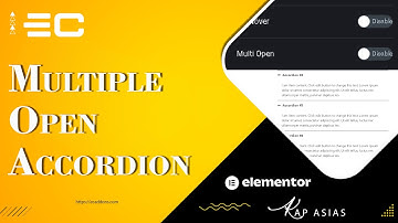 How To Open Multiple Advanced Accordion Widget In Elementor | EC Addons Elementor Tutorial