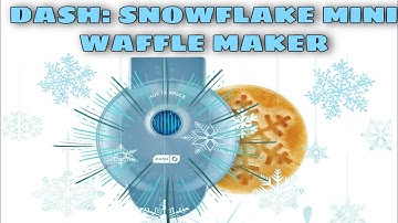 DASH: Snowflake Mini Waffle Maker