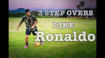 SOCCER TIPS - HOW TO DO A SCISSORS (STEP OVER TUTORIAL) LIKE A CRISTIANO RONALDO