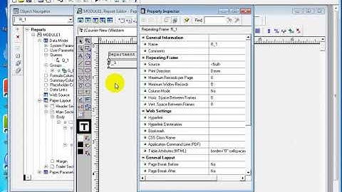 Manualy Create a Tabular Report in Oracle 10g