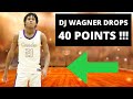 DJ WAGNER DROPS A CAREER HIGH 40 POINTS | DJ Wagner Was Raining 3s