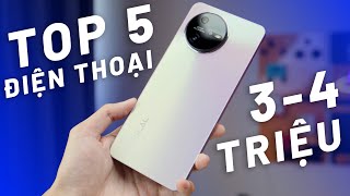 TOP 5 ĐIỆN THOẠI 3-4 TRIỆU NGON NHẤT GIỮA NĂM 2024 - CẤU HÌNH CAO, PIN DÙNG LÂU, SẠC NHANH!