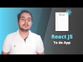 React js  todo app