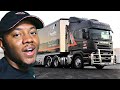 AMERICAN REACTS To Australian Scania trucks hauling spectacular race trailers