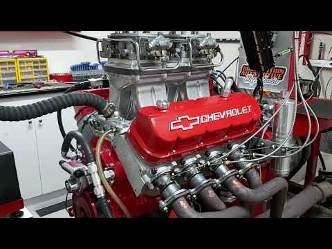 496 Big Block Chev engine dyno - YouTube