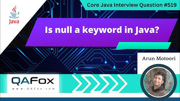 Is Null a keyword in Java (Core Java Interview Question #519)