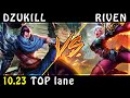 Dzukill - Yasuo vs Riven TOP Patch 10.23 - Yasuo Gameplay