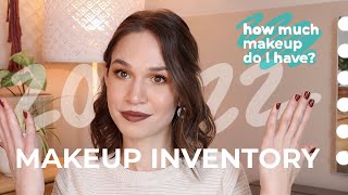 2022 Makeup Inventory | Counting Every Category in My Makeup Collection!