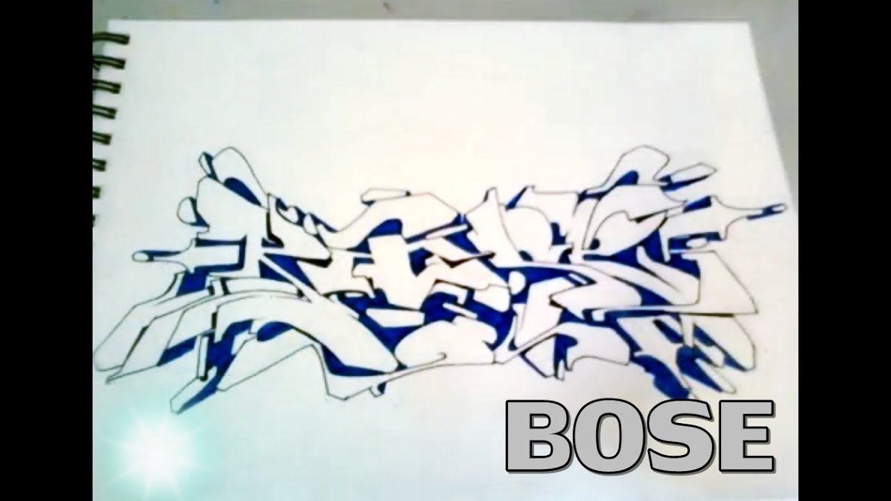 Graffiti Alphabet Wildstyle Bose Blackbook 2013 Youtube Gambar Grafiti