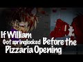 If William got springlocked before the pizzeria opening|| Original || BLOOD || FNaF