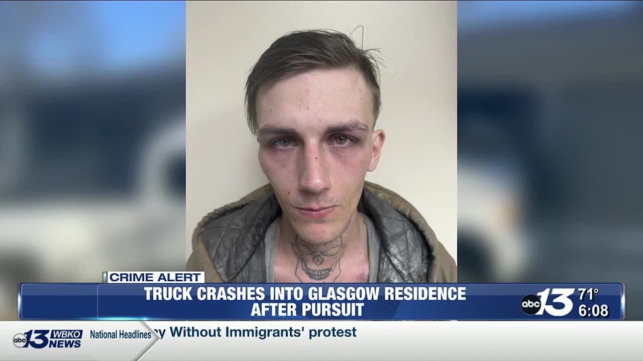 Man arrested after crashing truck into Glasgow residents during police ...