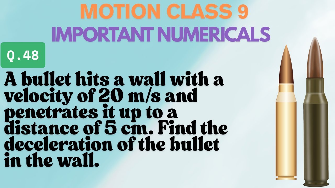 A Bullet Hits A Wall With A Velocity Of 20 M s And Penetrates It Up To a-bullet-hits-a-wall-with-a-velocity-of-20-m-s-and-penetrates-it-up-to