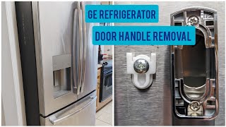 GE Refrigerator Handle Removal by Unconventional Thinker 17,298 views 1 year ago 2 minutes, 22 seconds