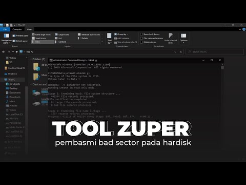 Perbaiki Hardiskmu Dengan Cara Ini | CHKDSK Tutorial