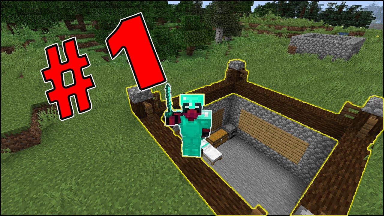 Minecraft Survival Lets Play Episode 1 - YouTube